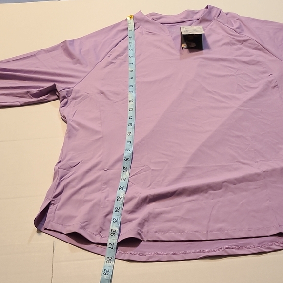 Baleaf Lavender Women's Athletic Top NWOT Size 3XL 3/4 Sleeve - Picture 8 of 11